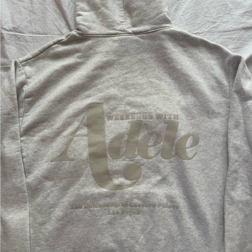 Weekends With Adele Raised Print Hoodie Womens L - image 3